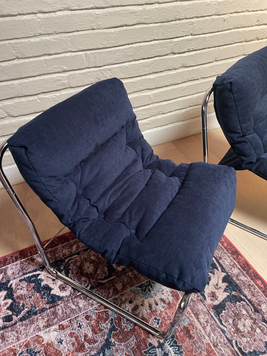 A Pair of “Pixi” chairs designed by the legendary Gillis Lundgren for IKEA in the 1970s