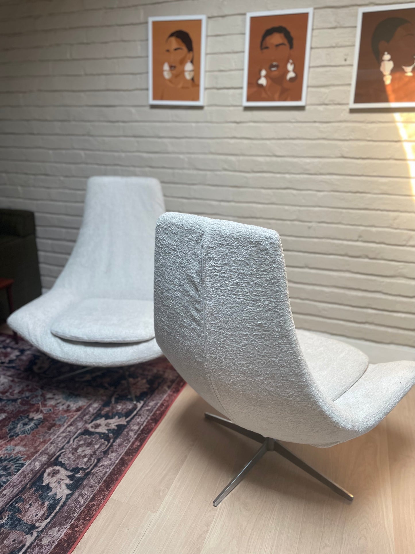 A Pair of Odyssey Hi-Back Swivel Armchair — Refurbished Mid-Century Classic