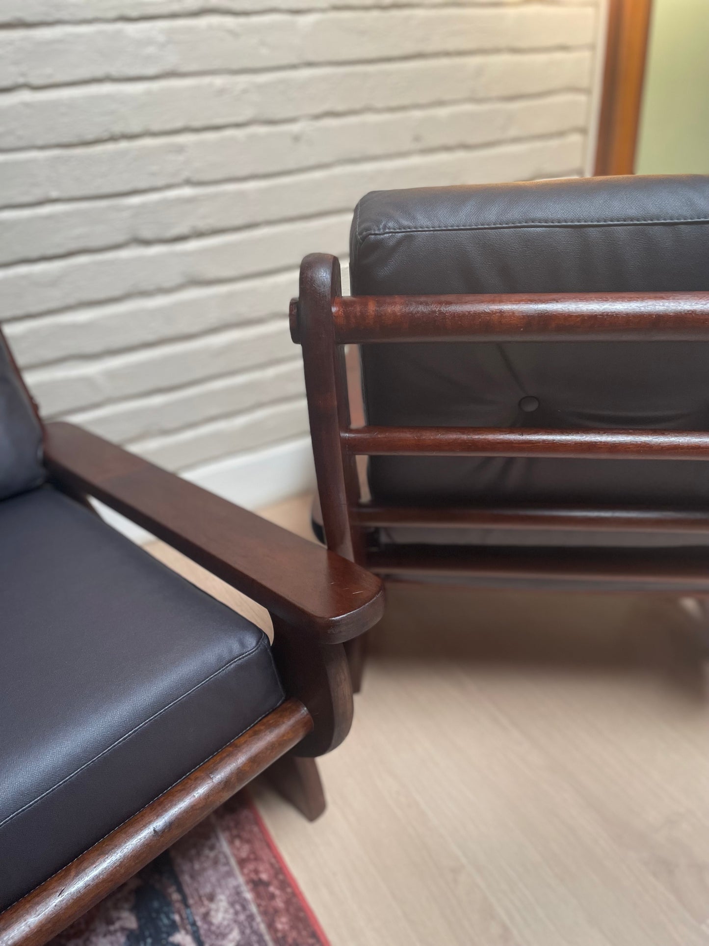 A Pair of Imbuia Occasional Chairs