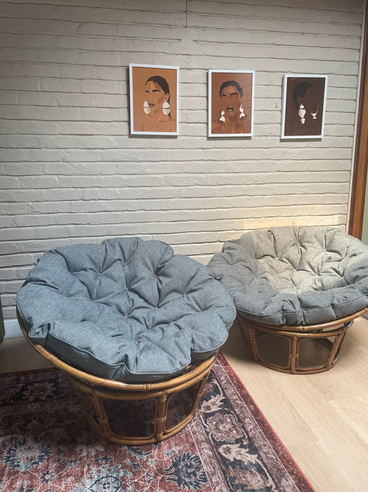 Pair of Papasan Tub Chairs