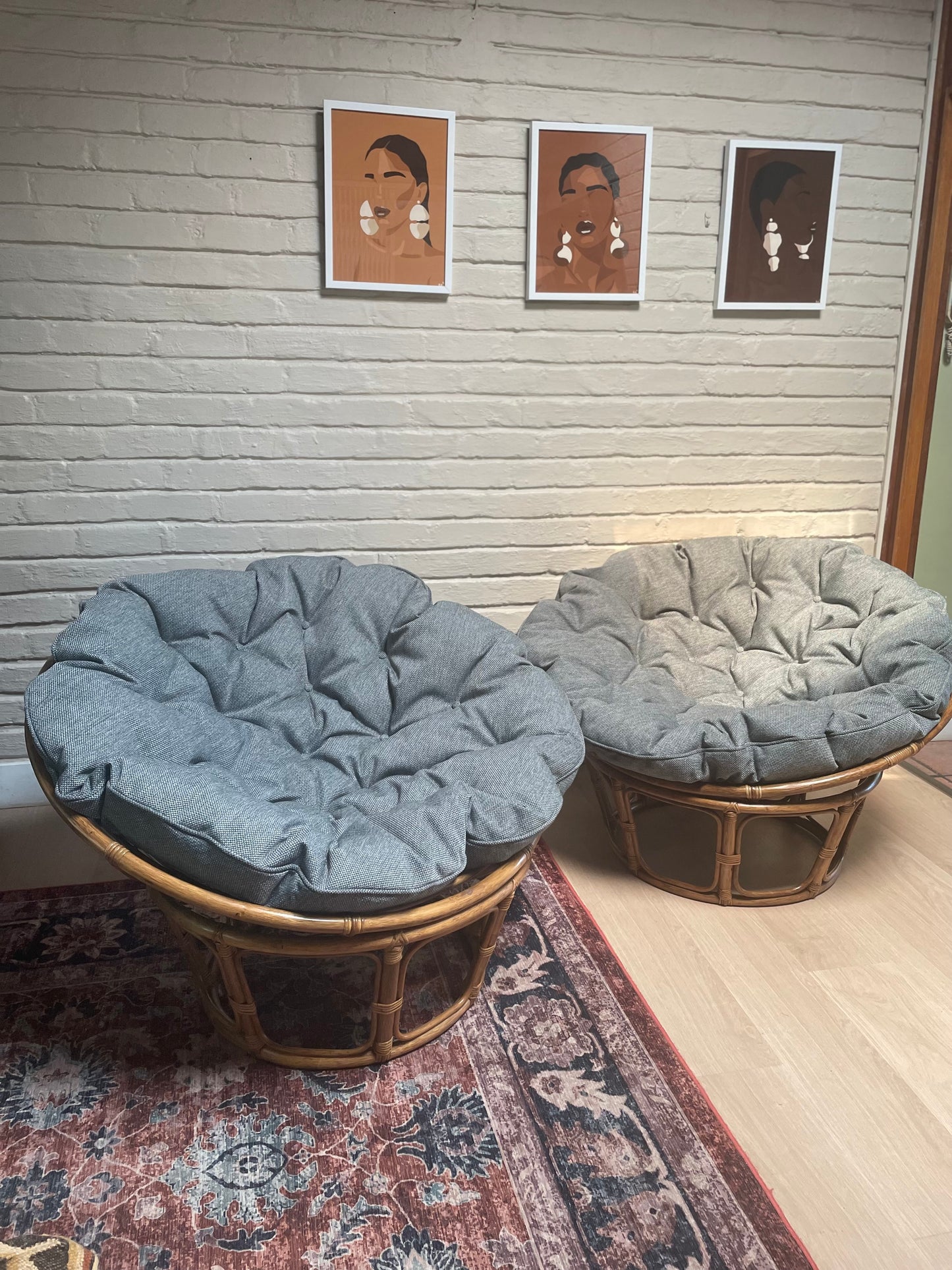 Pair of Papasan Tub Chairs