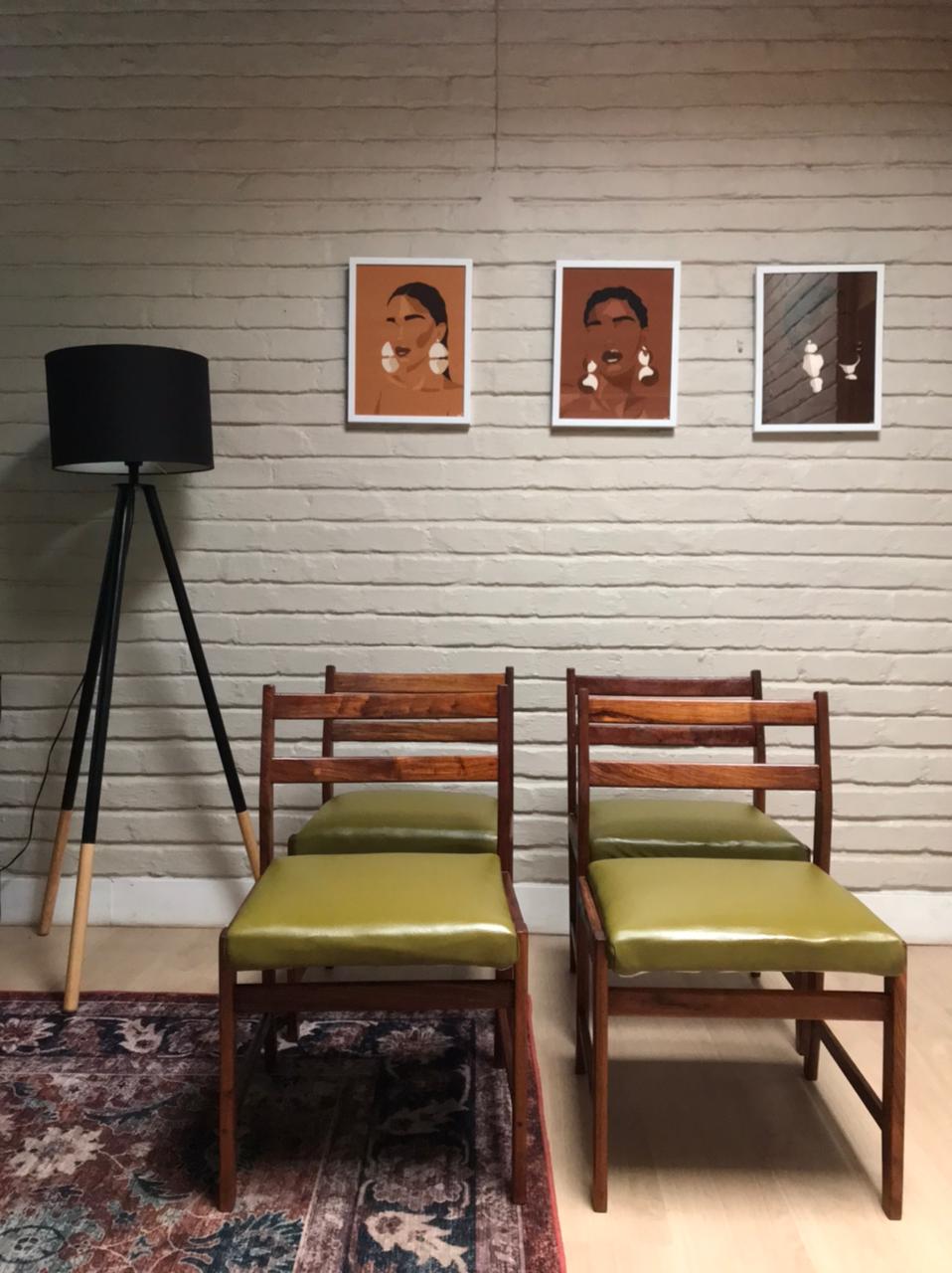 4 Novocraft Danish Style Dining Chairs