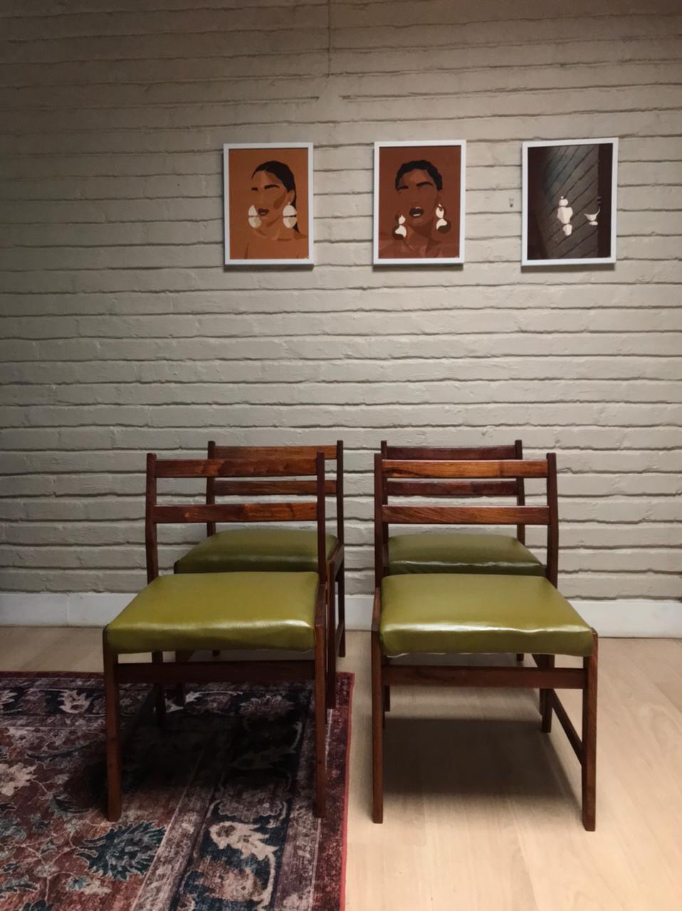 4 Novocraft Danish Style Dining Chairs