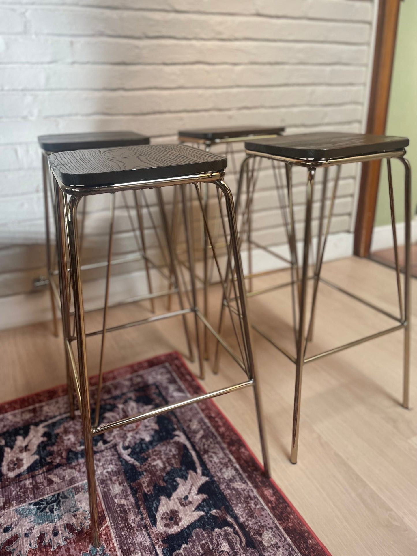 The Mod Oak Bar Stool-Retro Edition