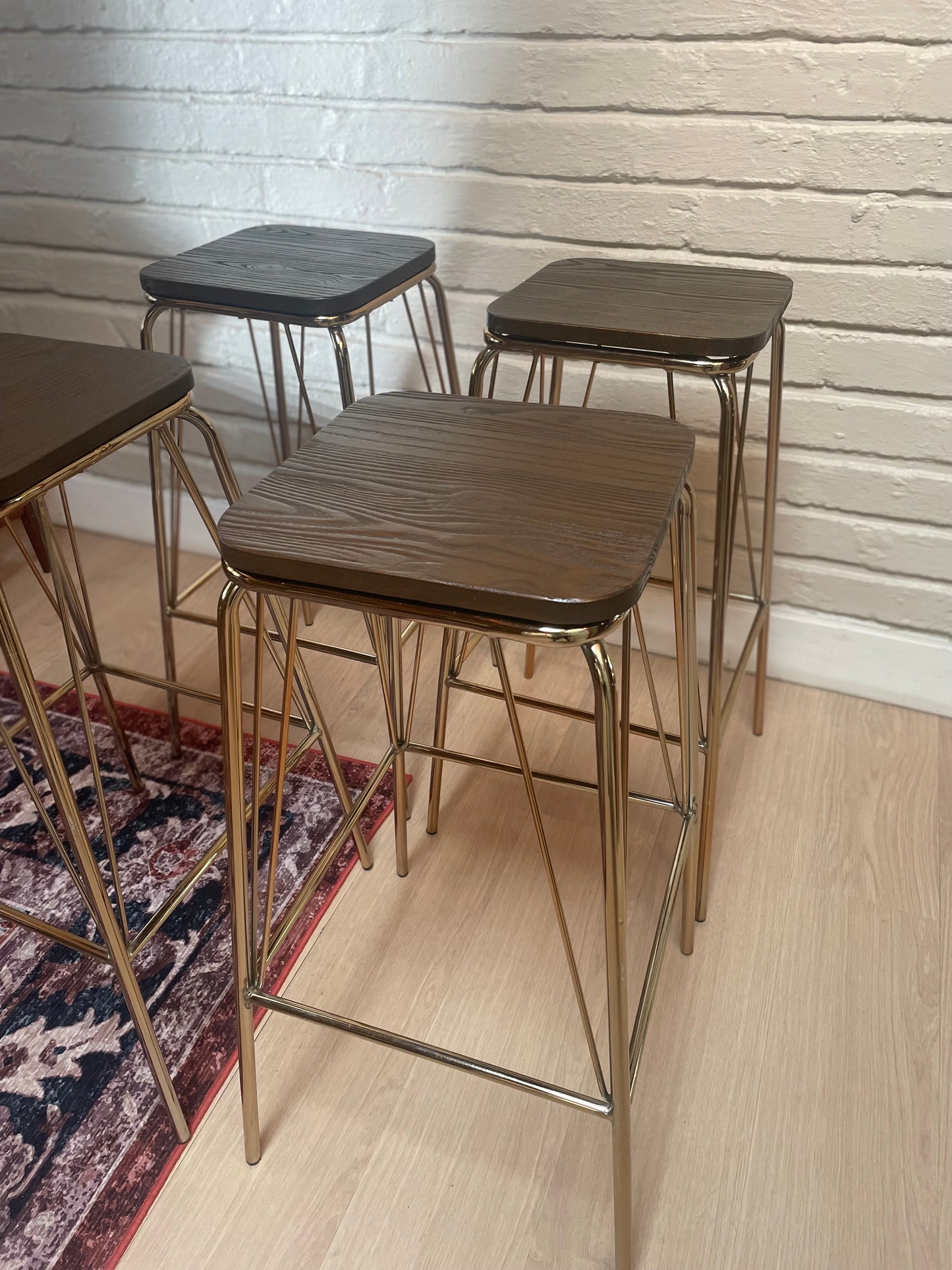 The Mod Oak Bar Stool-Retro Edition