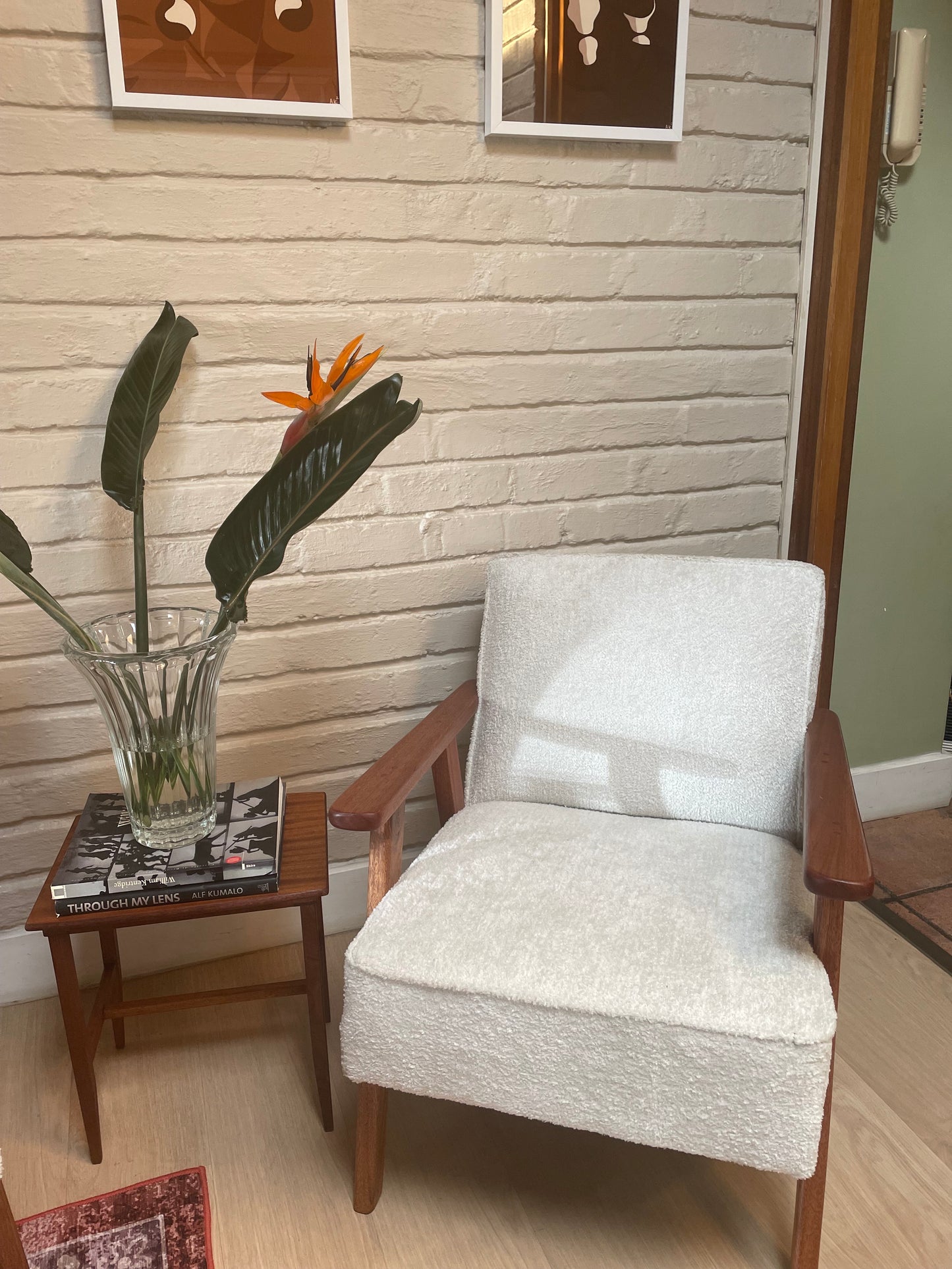 31st Home Sapele Wood Occasional Armchair