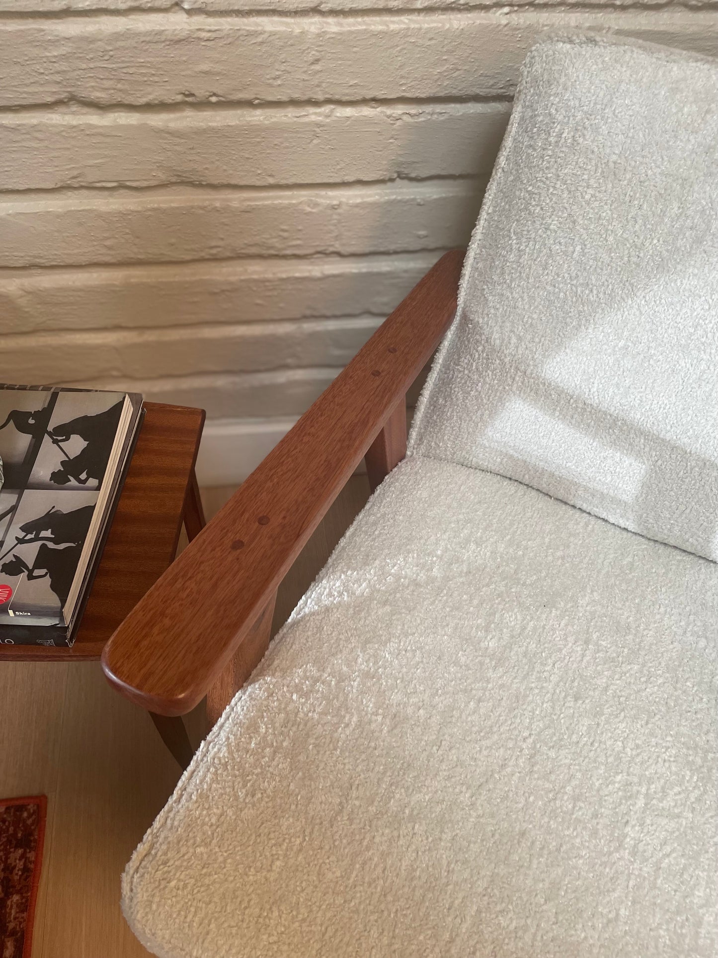 31st Home Sapele Wood Occasional Armchair