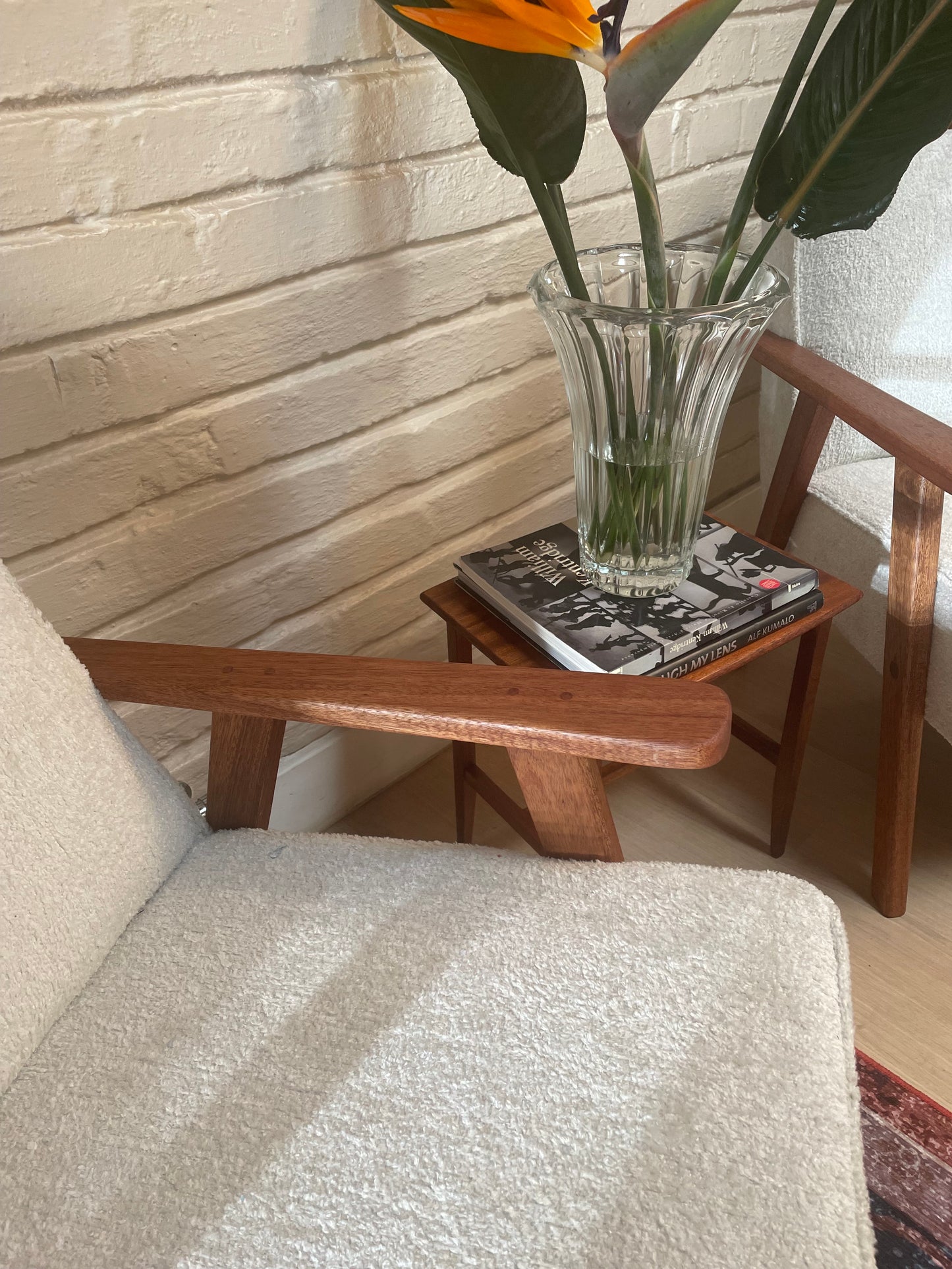 31st Home Sapele Wood Occasional Armchair