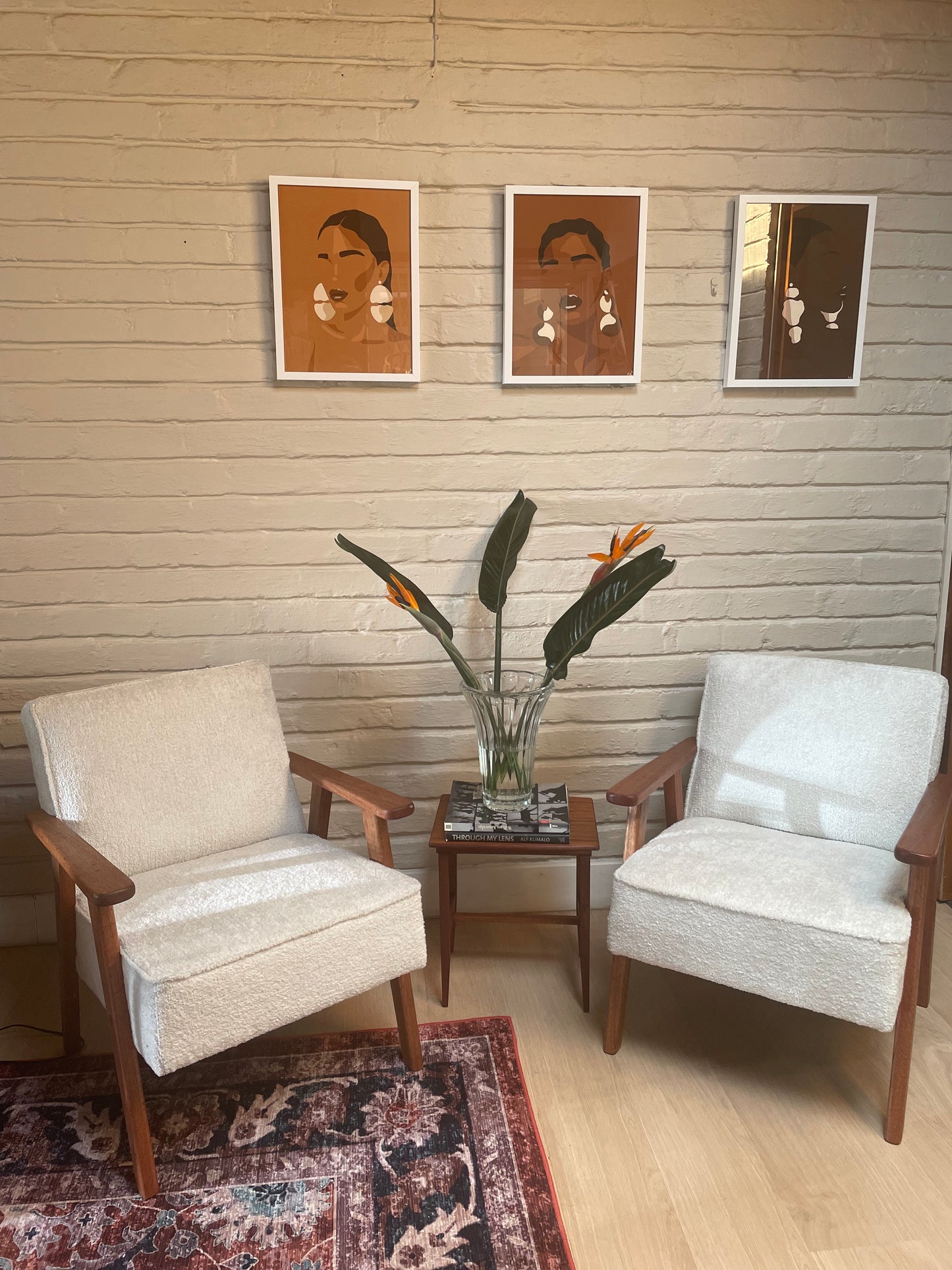 31st Home Sapele Wood Occasional Armchair