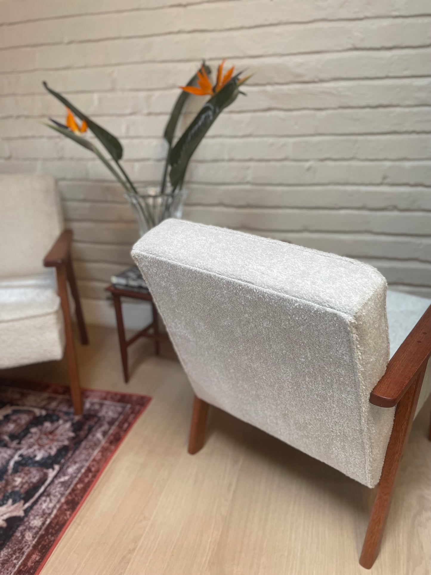 31st Home Sapele Wood Occasional Armchair