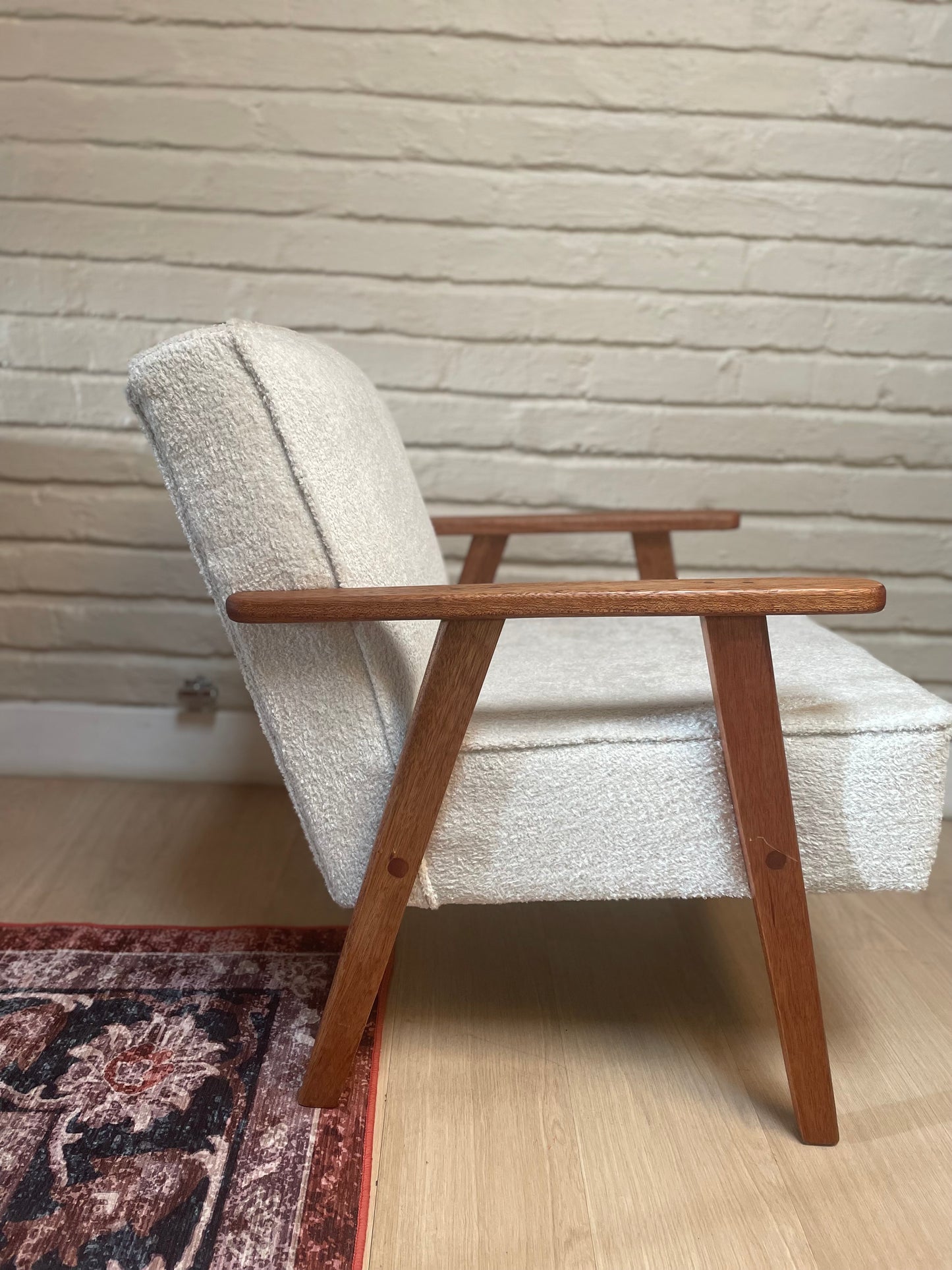31st Home Sapele Wood Occasional Armchair