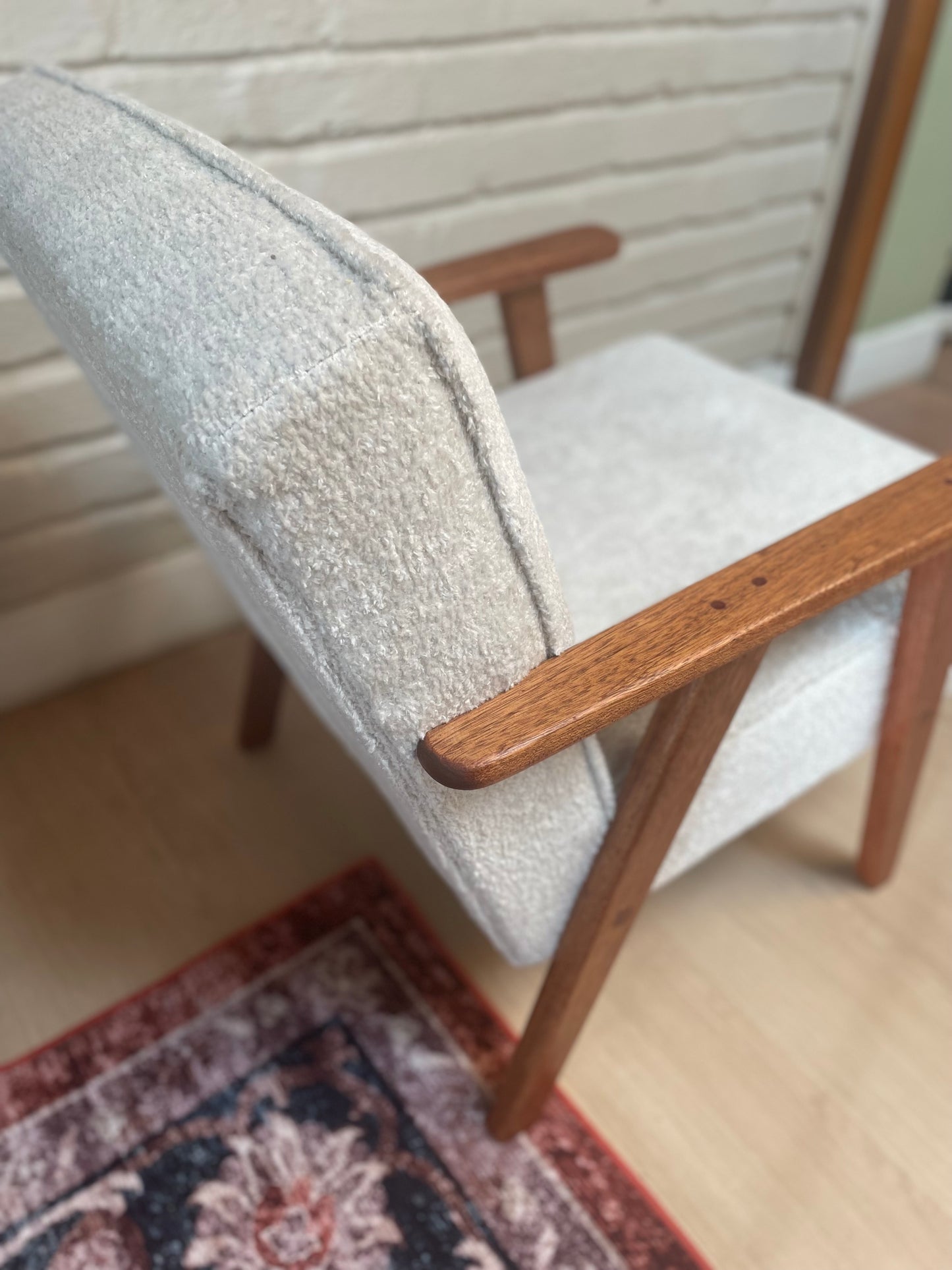 31st Home Sapele Wood Occasional Armchair