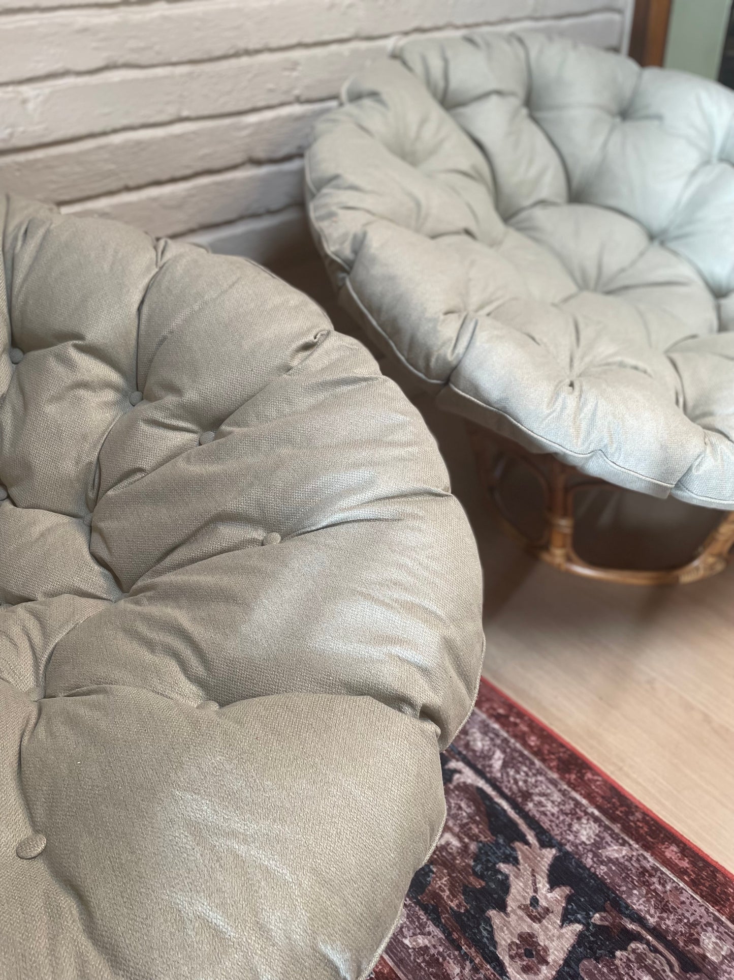 Pair of Tub Style Papasan chairs