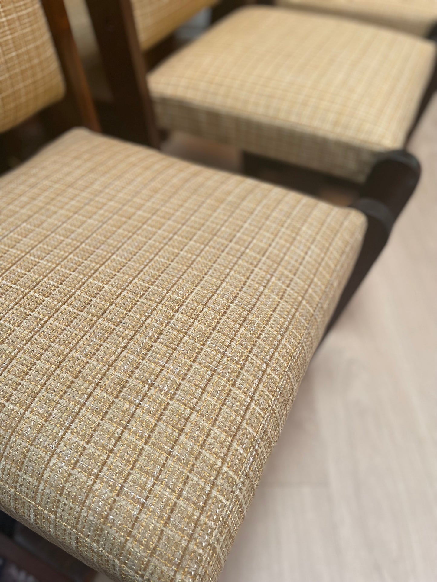 Imbuia Dining Chairs — Classic Retro Revival (Set of Six)