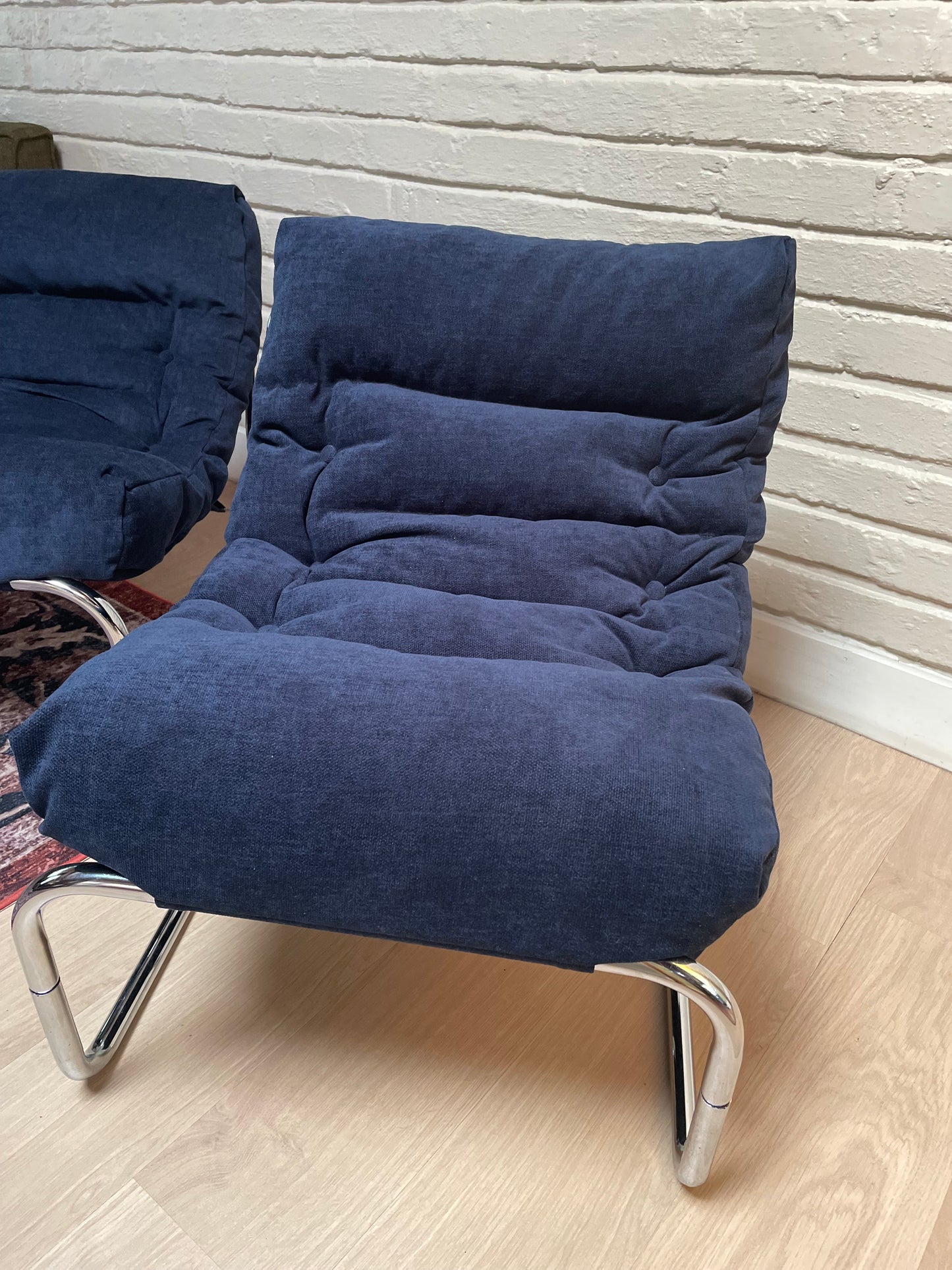 A Pair of “Pixi” chairs designed by the legendary Gillis Lundgren for IKEA in the 1970s