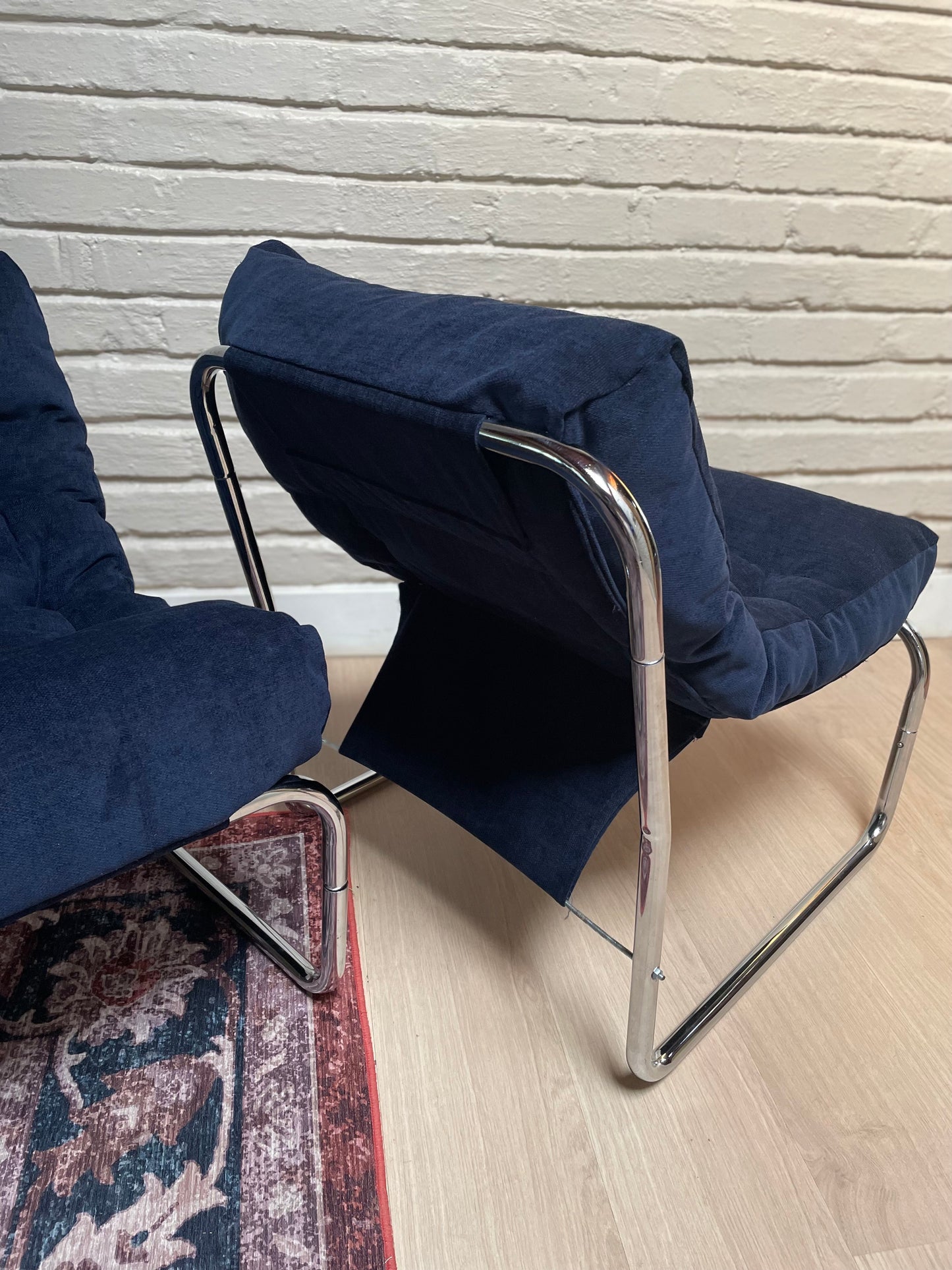 A Pair of “Pixi” chairs designed by the legendary Gillis Lundgren for IKEA in the 1970s