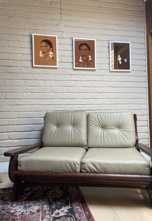 Mid-Century Imbuia Two-Seater by 31st Home