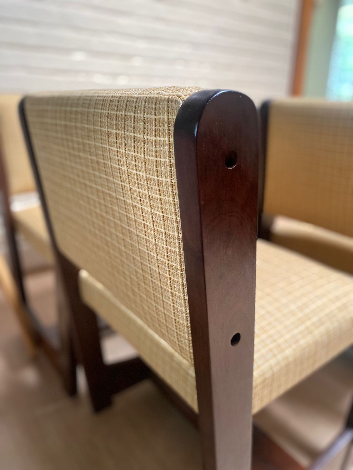 Imbuia Dining Chairs — Classic Retro Revival (Set of Six)