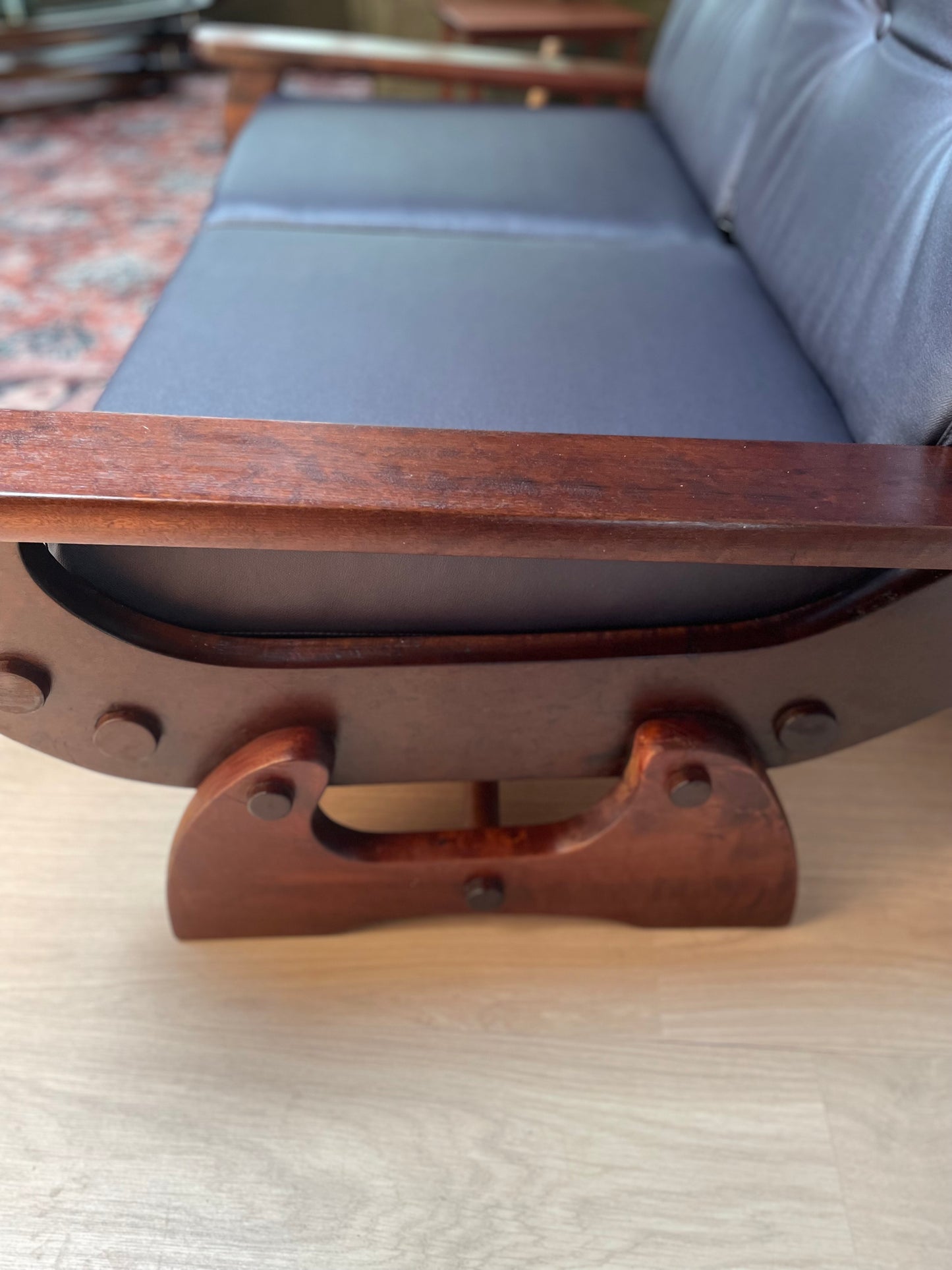 Mid-Century Imbuia Two-Seater by 31st Home