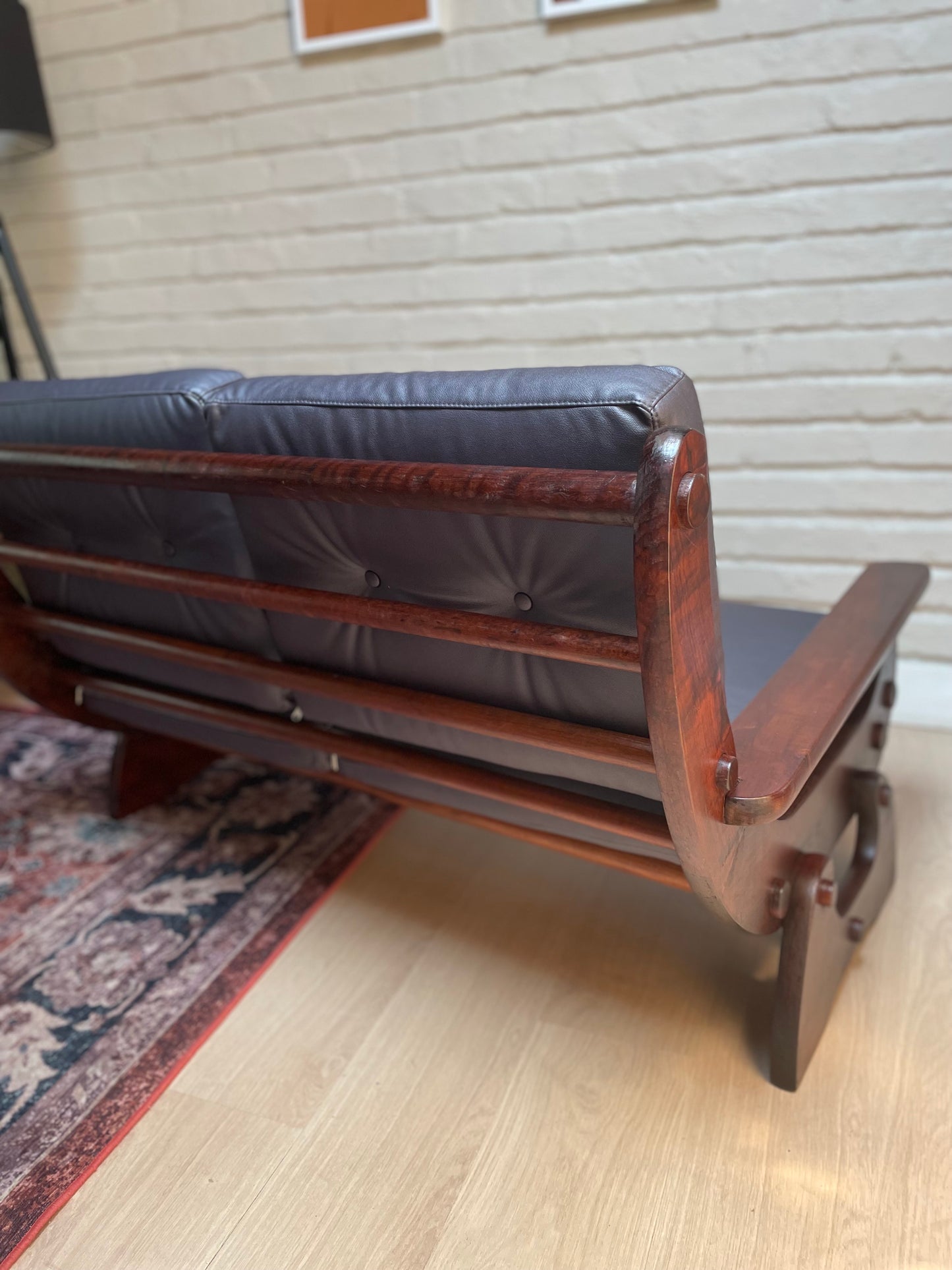 Mid-Century Imbuia Two-Seater by 31st Home